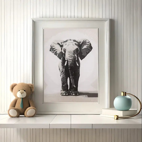 Süßes Babyelefant-Wandbild für das Zimmer- bezaubernder Blickfang