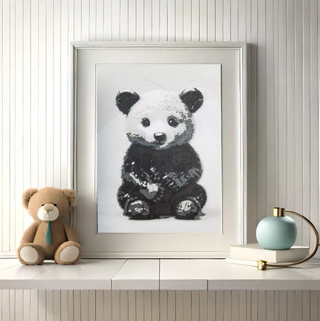 Baby Panda 3d druck wandbild
